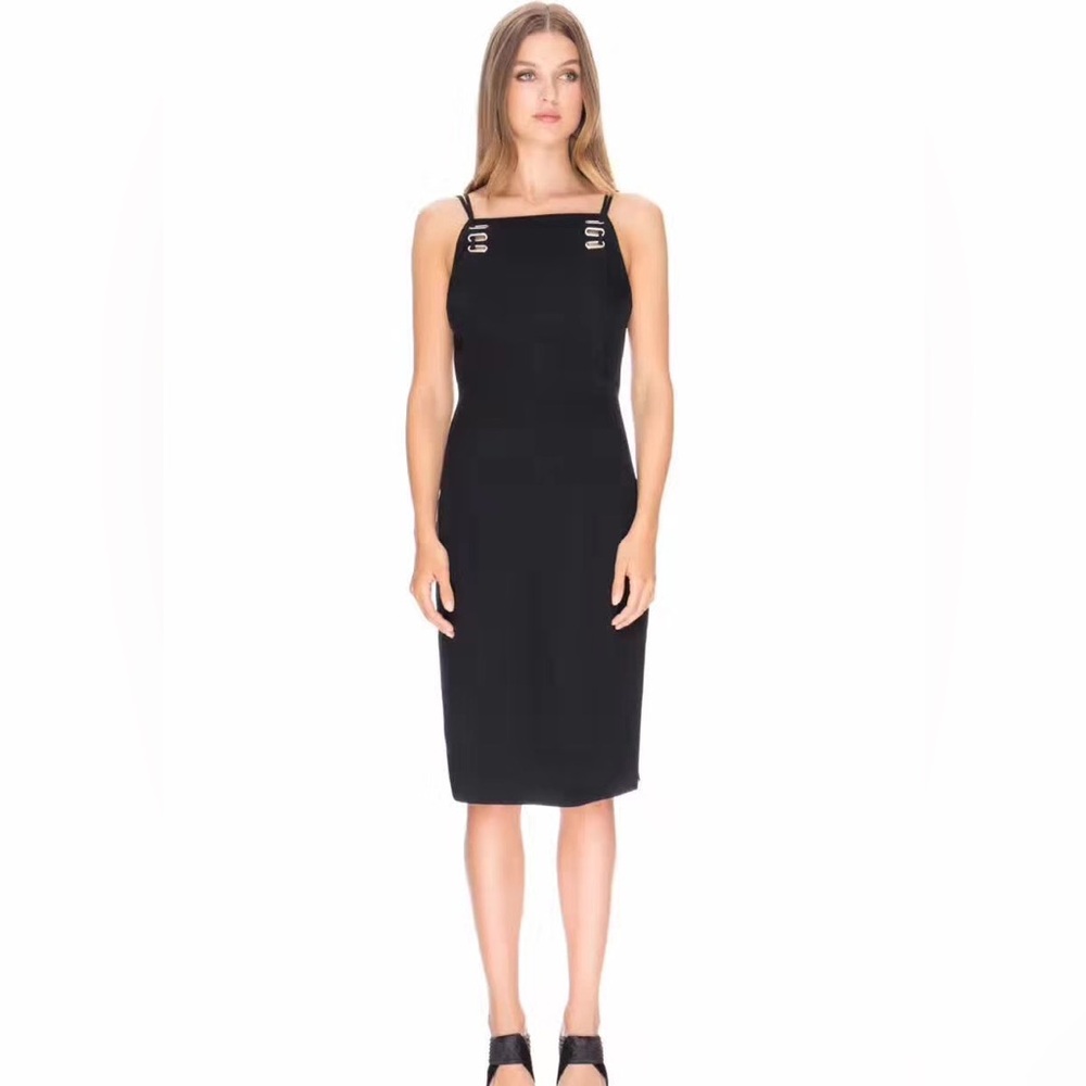 Finders Keepers Sleek Black Asymmetrical Dress - Picture 8 of 9